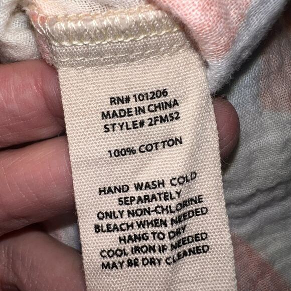 Soft Surroundings Shirt Size XL Multicolor Peregrine Tunic Blouse Fiery Strip LS - Picture 5 of 12